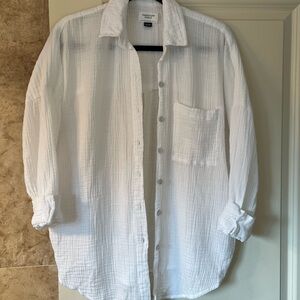 White Button-Up Shirt from American Eagle